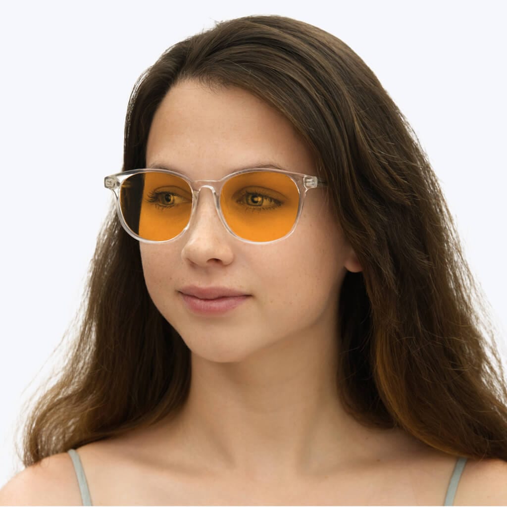 Lunettes de Blocage de Lumière Bleue SunDown Billie - Cristal