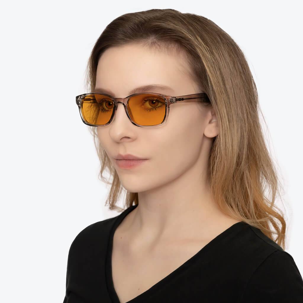 Lunettes de Blocage de Lumière Bleue SunDown Wayfarer - Gris Perle