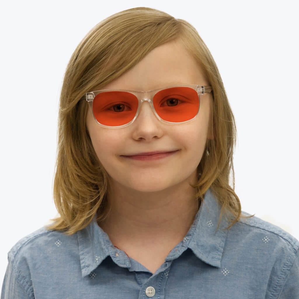 Lunettes de blocage de lumière bleue NightFall pour enfants - Cristal