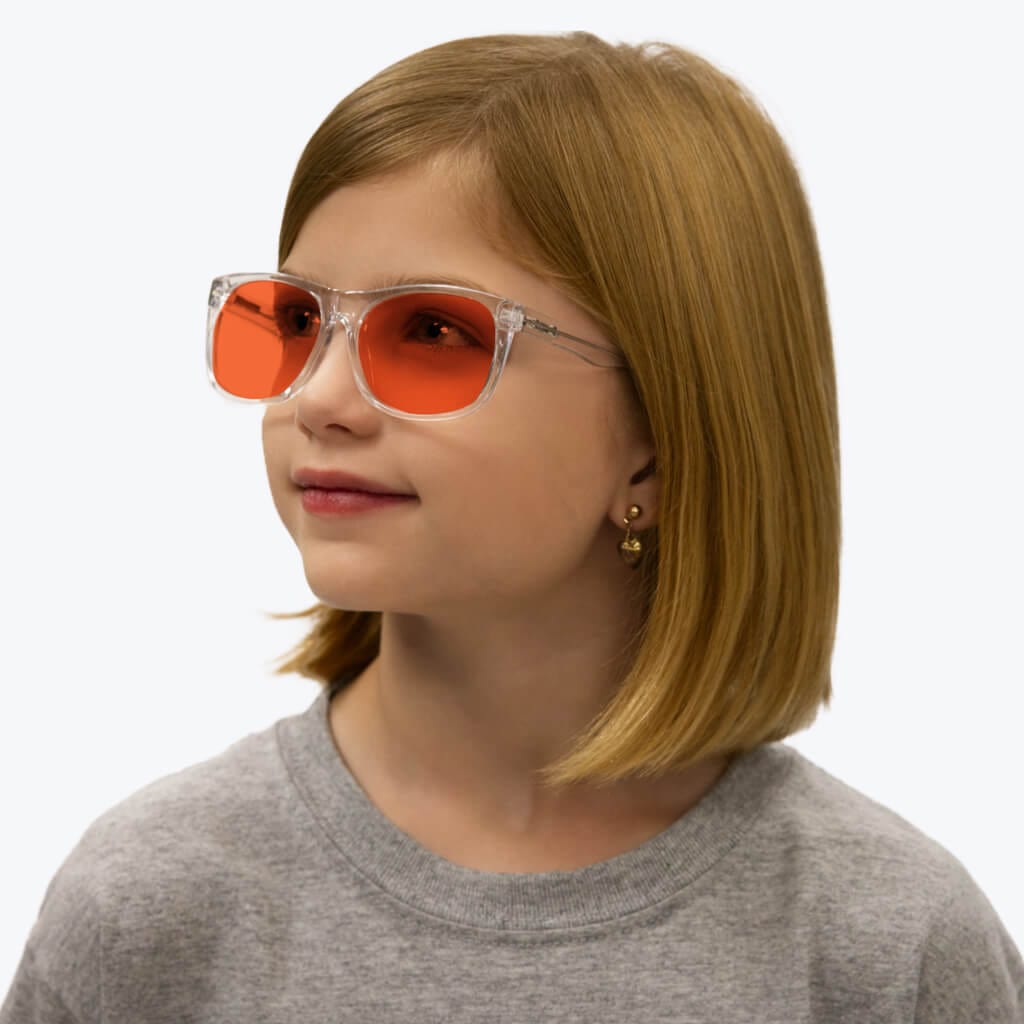 Lunettes de blocage de lumière bleue NightFall pour enfants - Cristal