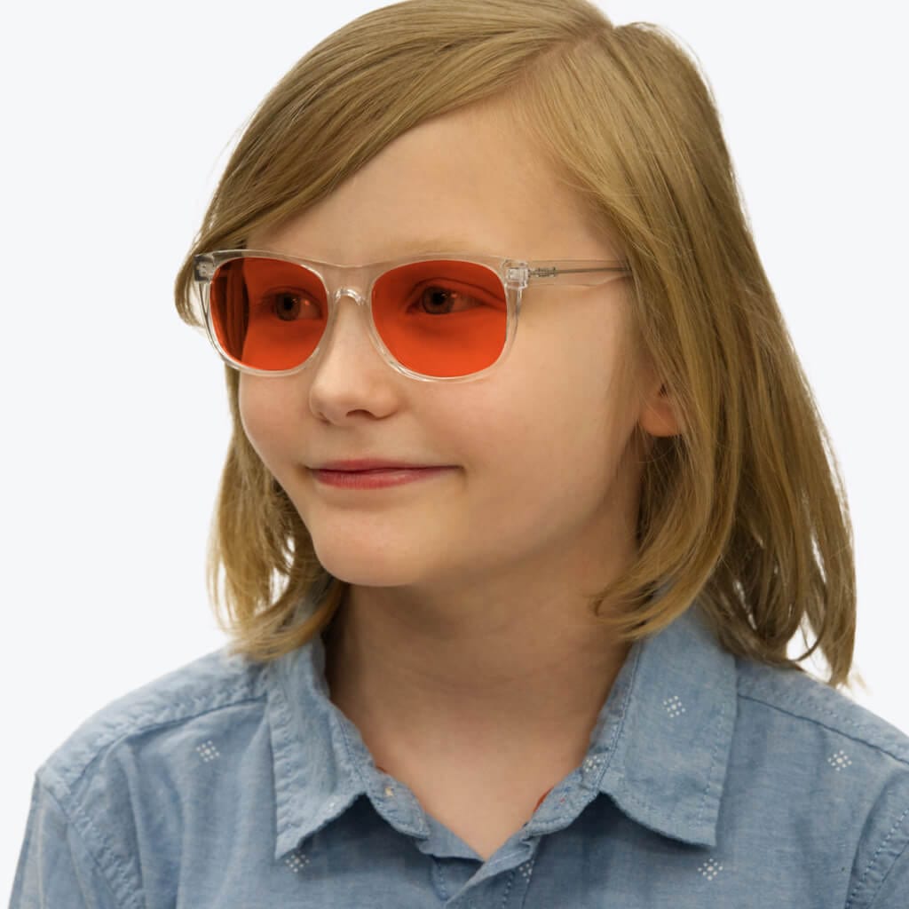 Lunettes de blocage de lumière bleue NightFall pour enfants - Cristal