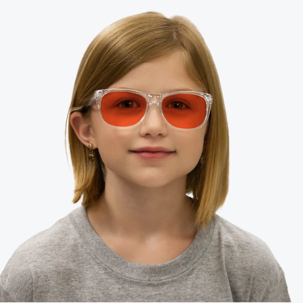 Lunettes de blocage de lumière bleue NightFall pour enfants - Cristal